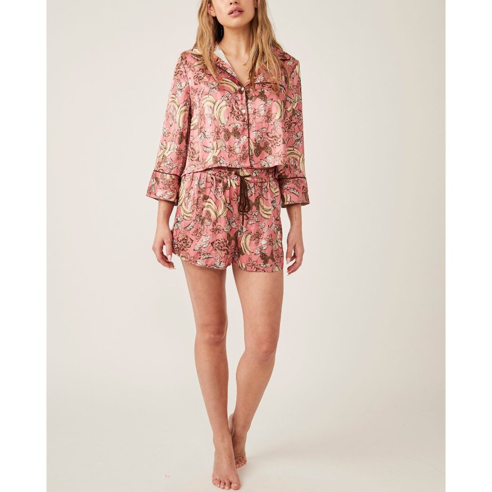 Free People Pink Floral Pajama Set - Picture 5 of 7